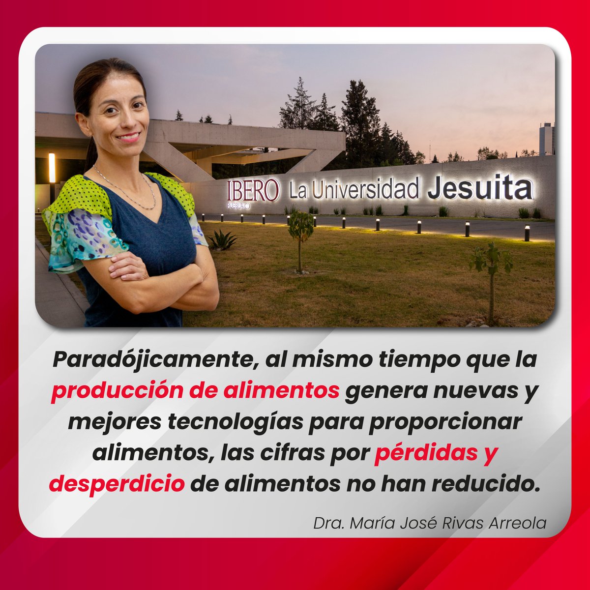 🖋️"En la mayoría de los hogares identificamos que un tercio de los alimentos terminan en la basura". María José Rivas, especialista de la IBERO Puebla, explica esta situación en <a href="/e_consulta/">Periódico e-consulta</a>. 
➡️ acortar.link/3xUOzf 

#VocesyPlumasIberoPuebla