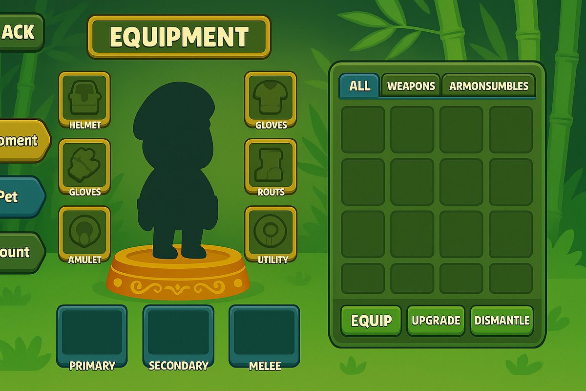 To day we work Equipment page.