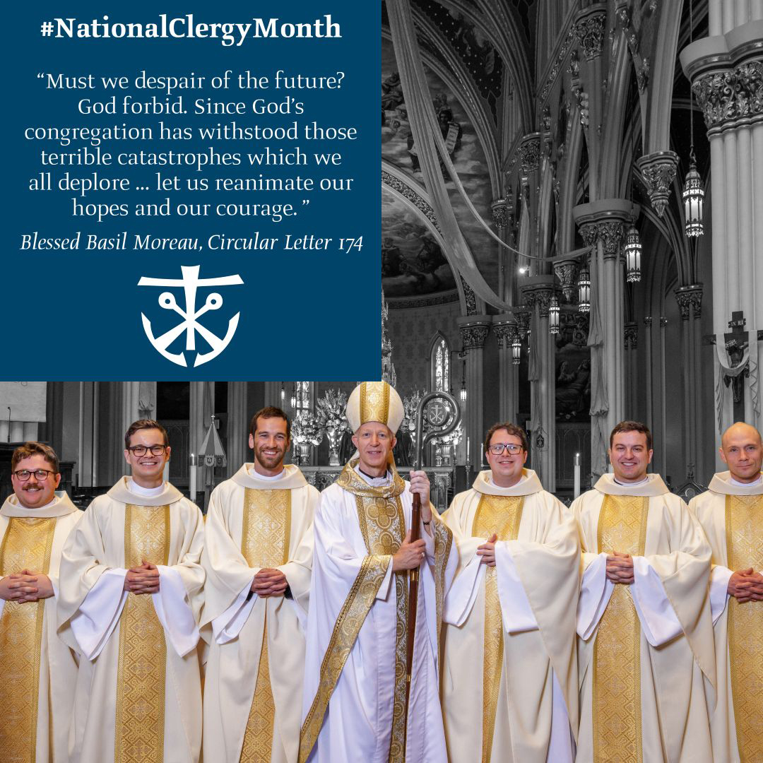 On Clergy Appreciation Day, we express deep gratitude for the work of the Congregation of Holy Cross. Learn why men choose this brotherhood at youtu.be/R_vzgnOsYJs?fe…
#ClergyAppreciationDay
#NationalClergyMonth
#holycrossus
#congregationofholycross