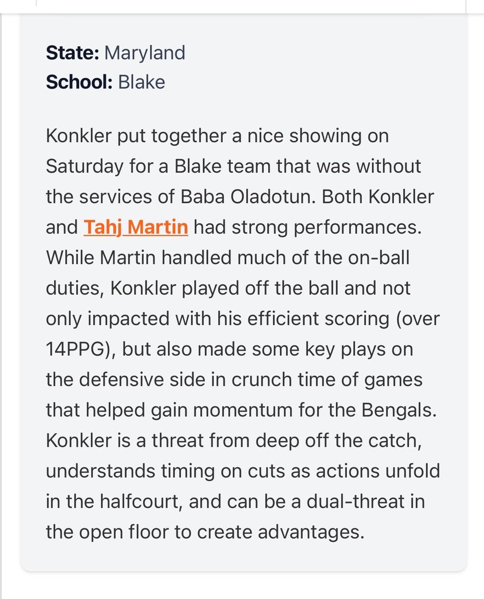 Eli Konkler (@elii7k_) on Twitter photo Thank you for the write up✍️<a href="/ColbyGHoops/">Colby Giacubeno</a> Thank you for the write up✍️<a href="/ColbyGHoops/">Colby Giacubeno</a>