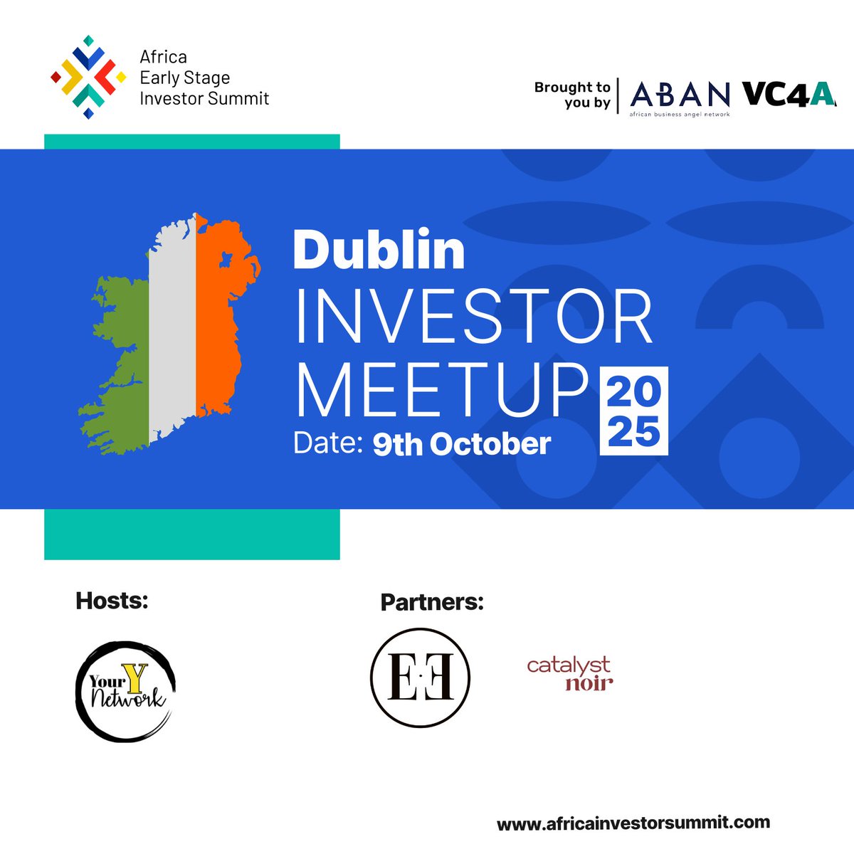 #AESIS2025 Investor Meetups – Dublin, Ireland

Also taking place on the 09 October 2025, Dublin takes the spotlight as the host of the Investor Meetups.

🔗 Register here: vc4a.com/aesis/africa-e…

#AESIS2025 #CapeTown #AfricanInvestors #InvestorMeetUps
