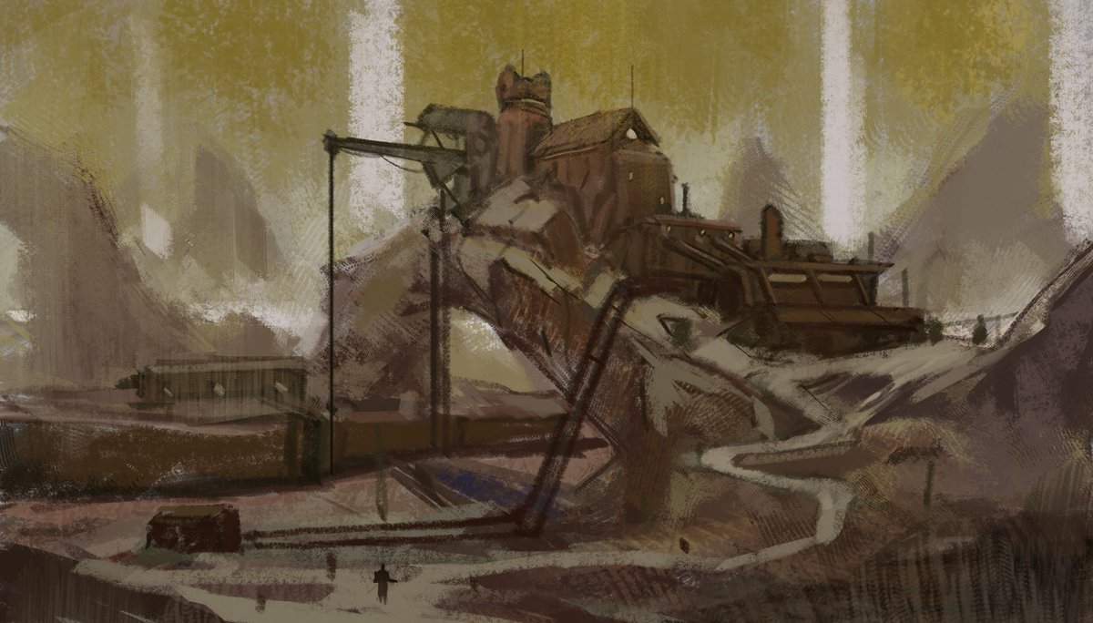 EskoArts's tweet photo. Couple environment exploration sketch for something I’m cooking up #conceptart https://t.co/XtdridCPpv
