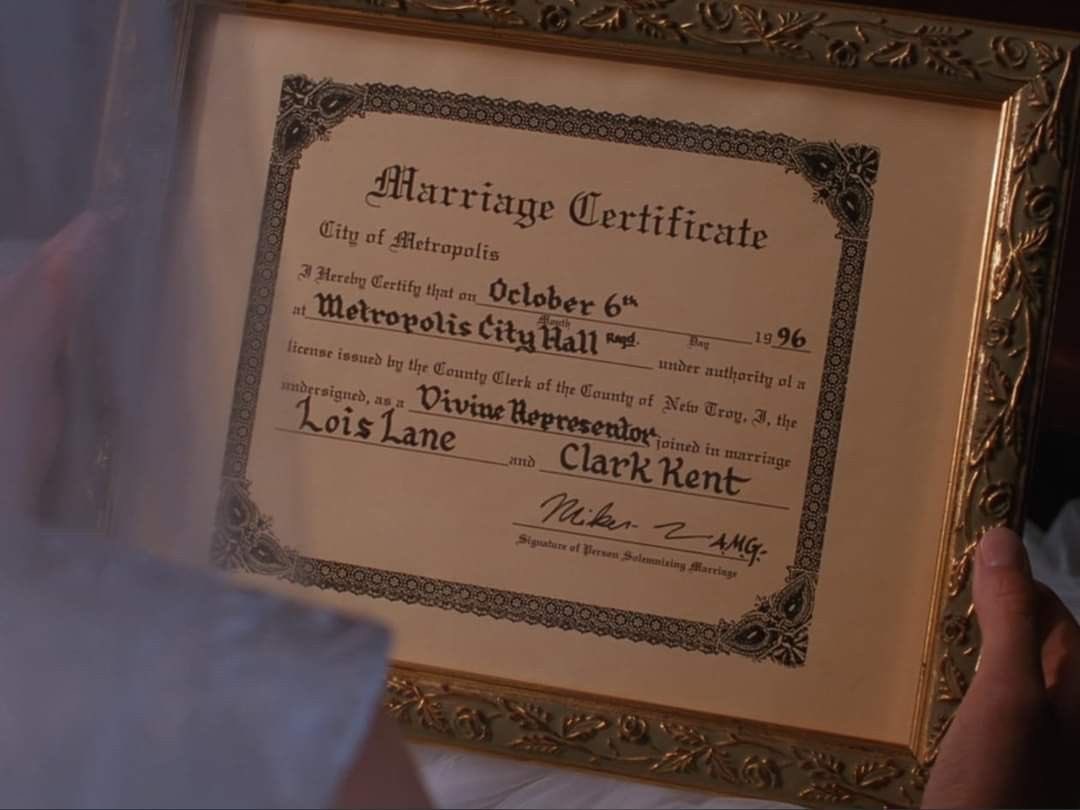 90sclois's tweet photo. on this day 29 years ago, the first ever onscreen clois wedding happened ♥️ https://t.co/EH0AqEisNp
