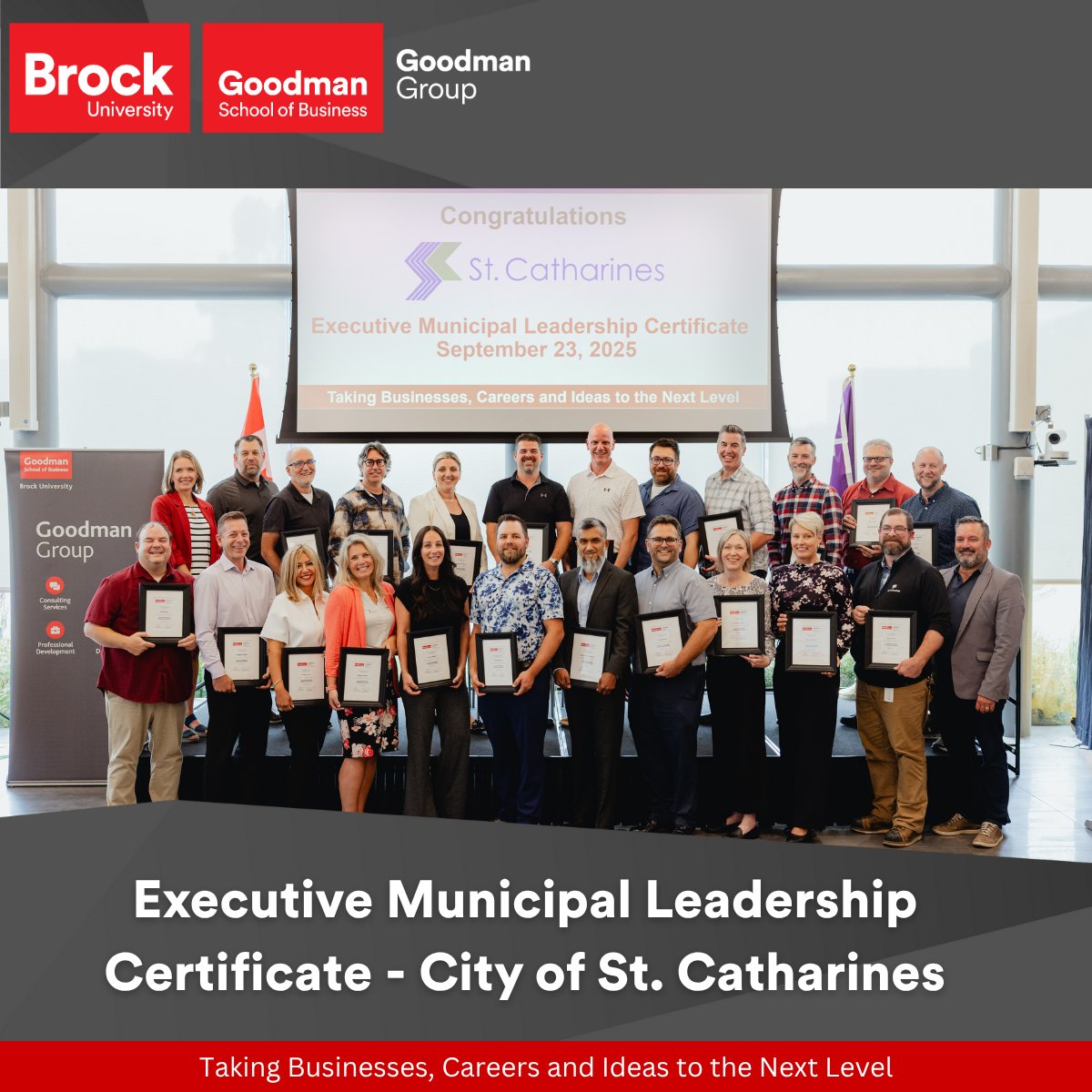 There’s nothing more inspiring than seeing municipal leaders come together. Congratulations to the graduates of City of St. Catherine's for the Executive Municipal Leadership Certificate a remarkable group dedicated to driving progress. Here’s to continued growth on leadership!
