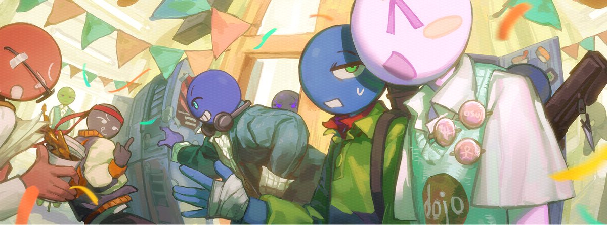 #火柴人
#RHG #stickman #Hyunsdojo 
前段时间都去忙着画这个诡异的ooc同人了，是给合志的供稿，掺杂了大量个人产物