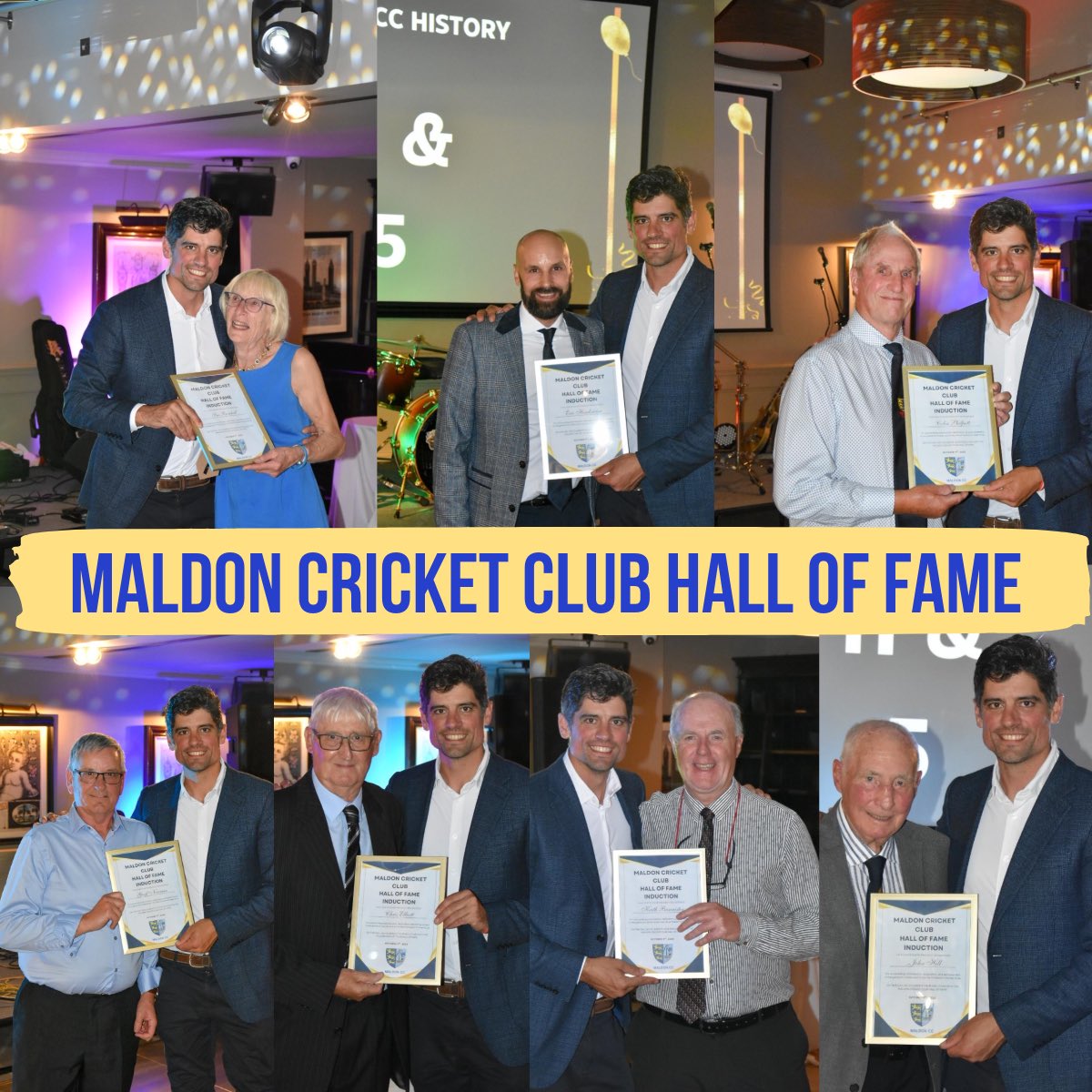 HALL OF FAME INDUCTEES! The first seven members were welcomed into our new Hall of Fame on Friday. Congratulations to Geoff Newman, Eric Hawkridge, Keith Bannister, Colin Philpott, Sue Randall, Chris Elliott &amp; John Hill.