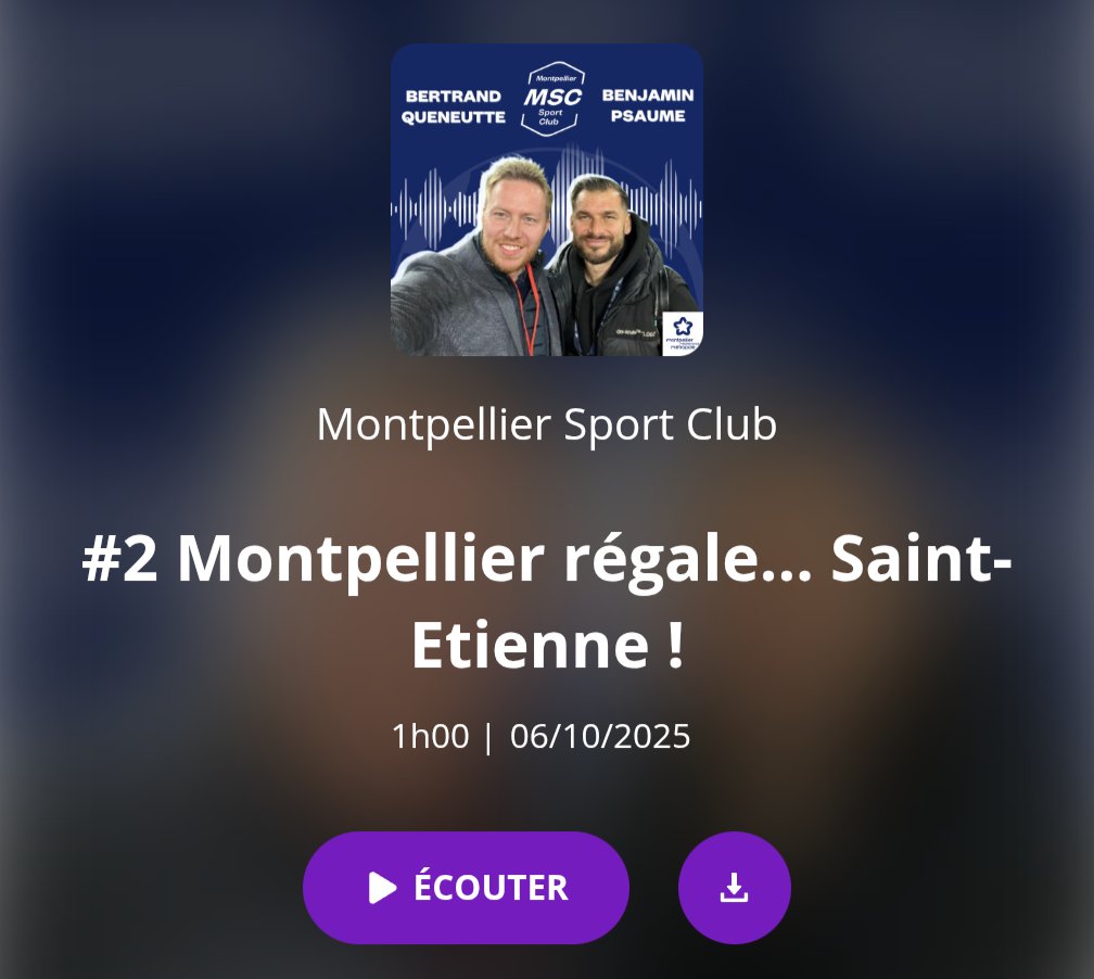 Bertrand Queneutte (@b_queneutte) on Twitter photo 𝐌𝐨𝐧𝐭𝐩𝐞𝐥𝐥𝐢𝐞𝐫 𝐒𝐩𝐨𝐫𝐭 𝐂𝐥𝐮𝐛 | Ep2
⚽🟠🔵 Dispo ici : podcast.ausha.co/montpellier-sp… #TeamMHSC
🔊🎧 Et sur toutes les plateformes : Apple, Amazon, Spotify, etc... #MHSCASSE #Montpellier Cc <a href="/BenjiPsaume/">benji psaume</a> <a href="/dernisgeoffrey/">dernis geoffrey</a> <a href="/julien_landry/">Julien Landry</a> 𝐌𝐨𝐧𝐭𝐩𝐞𝐥𝐥𝐢𝐞𝐫 𝐒𝐩𝐨𝐫𝐭 𝐂𝐥𝐮𝐛 | Ep2
⚽🟠🔵 Dispo ici : podcast.ausha.co/montpellier-sp… #TeamMHSC
🔊🎧 Et sur toutes les plateformes : Apple, Amazon, Spotify, etc... #MHSCASSE #Montpellier Cc <a href="/BenjiPsaume/">benji psaume</a> <a href="/dernisgeoffrey/">dernis geoffrey</a> <a href="/julien_landry/">Julien Landry</a>