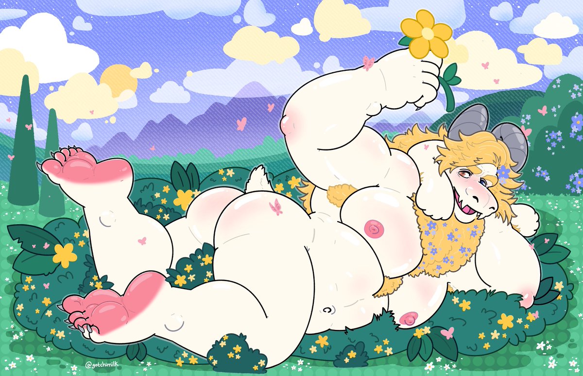 gotchimilk's tweet photo. 🌤️🌼 finally finished my drawing of asgore c: hope you all enjoy!
#furry #bara #asgoredreemurr #undertale #nsfw https://t.co/abpbR8tl2o