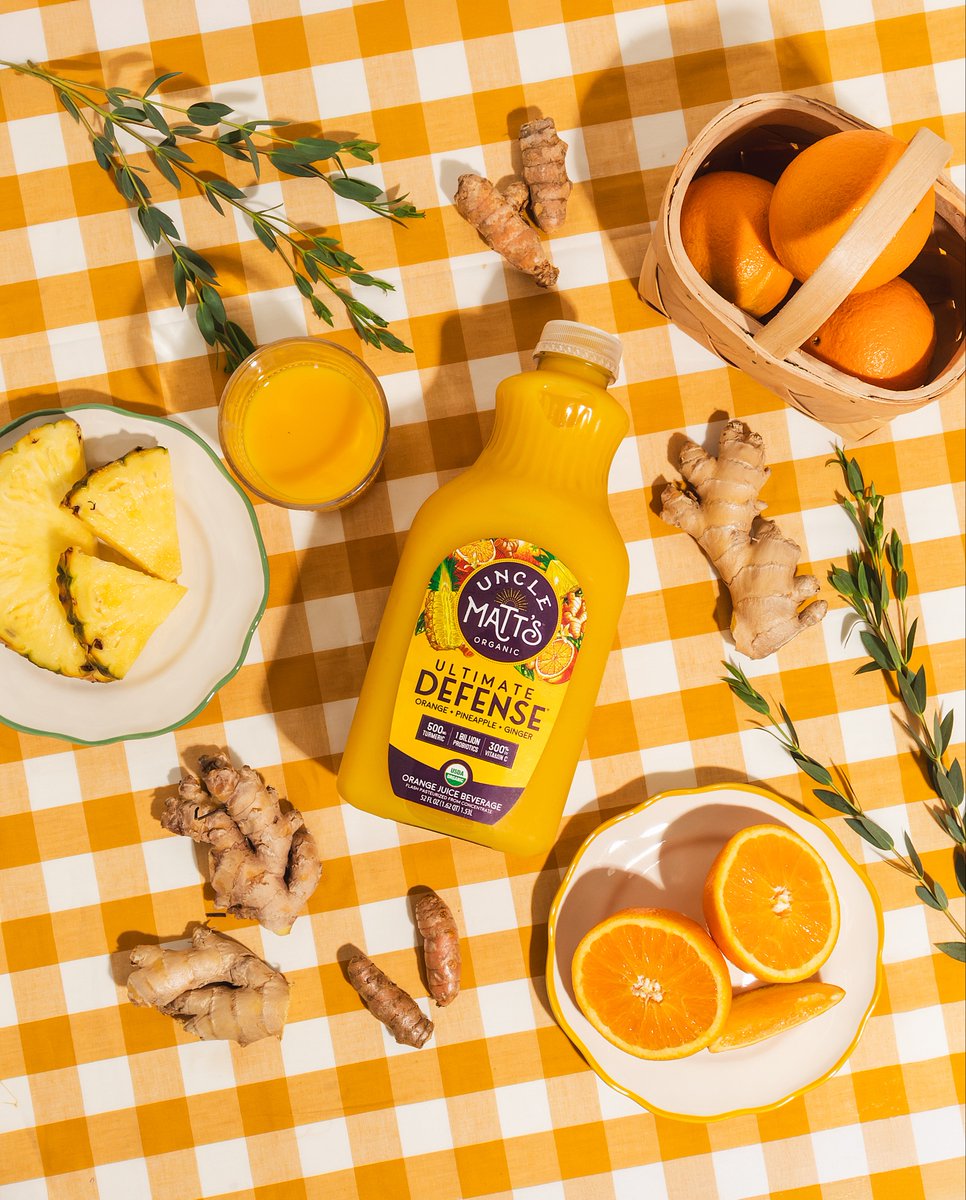 UncleMatts's tweet image. There’s orange juice, and then there’s Uncle Matt’s Organic Ultimate Defense. 🍊 Featuring turmeric, ginger, probiotics, and 300% vitamin C, it’s the functional upgrade your fridge has been waiting for.

Find it near you: pulse.ly/sdeephyoka
