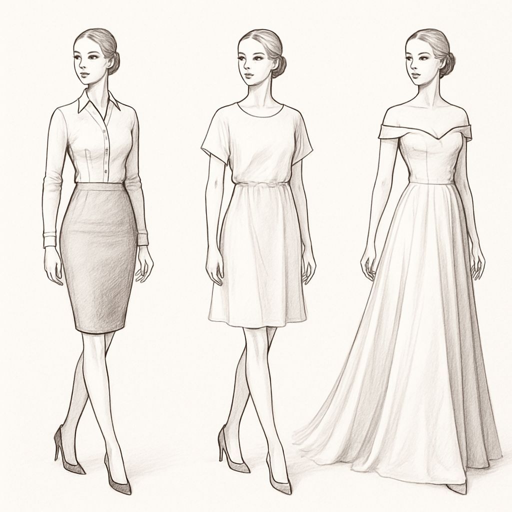 imageclothia's tweet image. Fitted blouse vs. relaxed dress vs. formal gown.

Same body, totally different ease. It’s design, not mystery.

Do you prefer clothes that skim the body, or flow loosely?

#EaseExplained #SewingForBeginners #DraftingBasics #PatternMaking101 #GarmentSilhouette