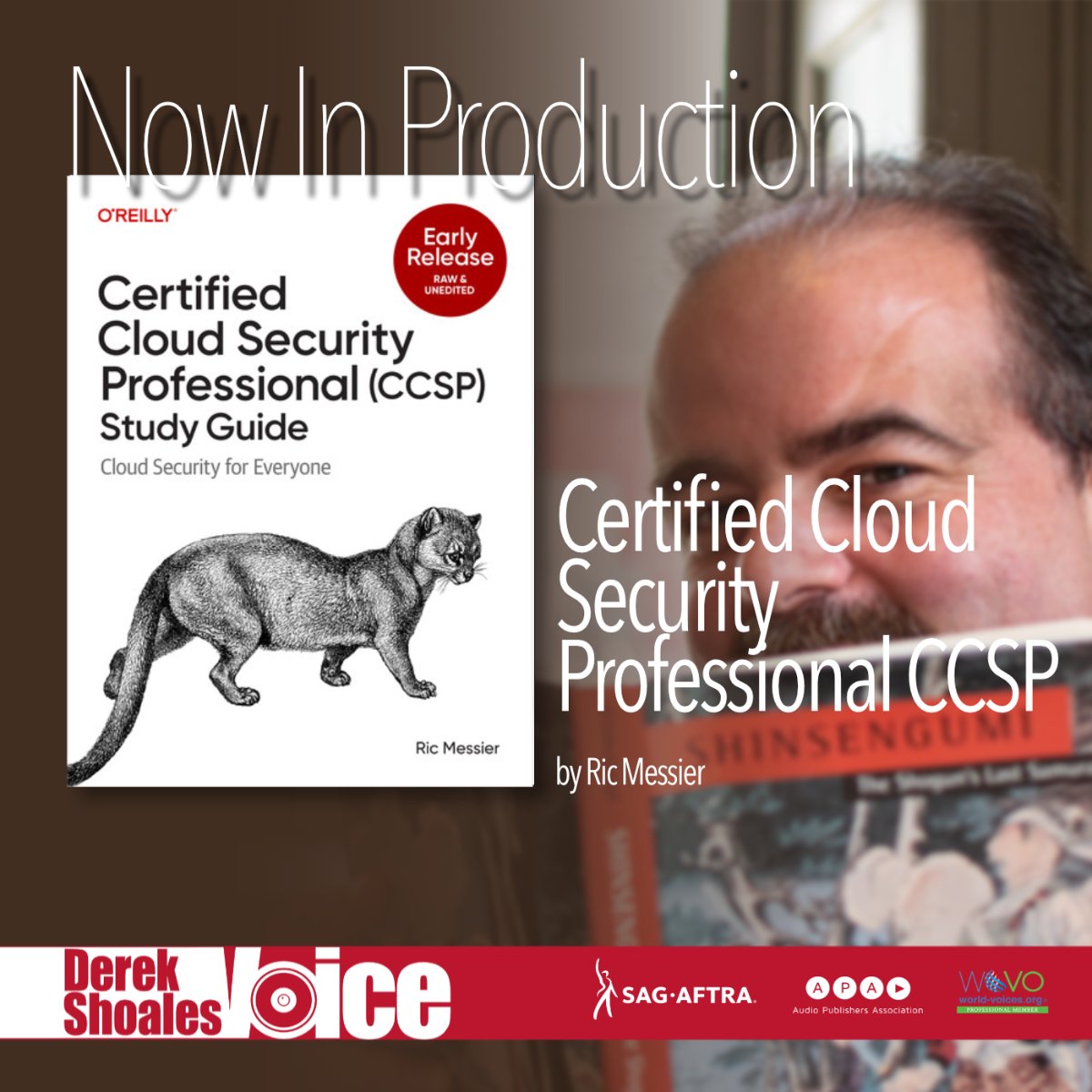 DShoales's tweet photo. Today I begin #narration on the Certified Cloud Security Professional Study Guide, by Ric Messier, for @ascent_audio . Narrating cloud security audiobooks really exposes how difficult it is to keep websites and data safe. https://t.co/Qdj6WAiLEG