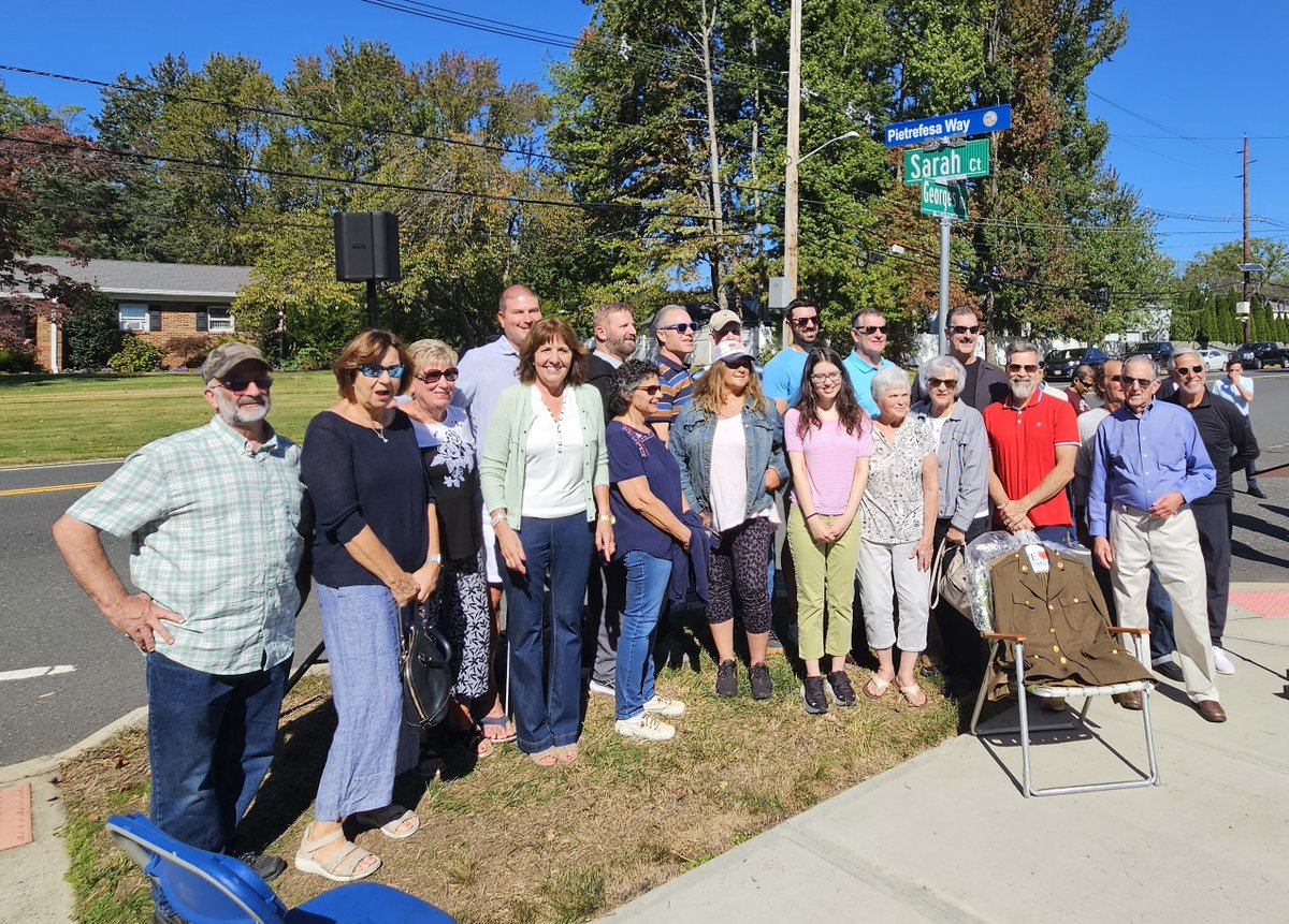 The Township proudly dedicated a Veteran Street Sign honoring Louis E. Pietrefesa for his distinguished World War II service. 🇺🇸
View the full press release on our home page ➡️ southbrunswicknj.gov under News &amp; Notifications.
#SouthBrunswick #VeteranStreetSign #CommunityHonor