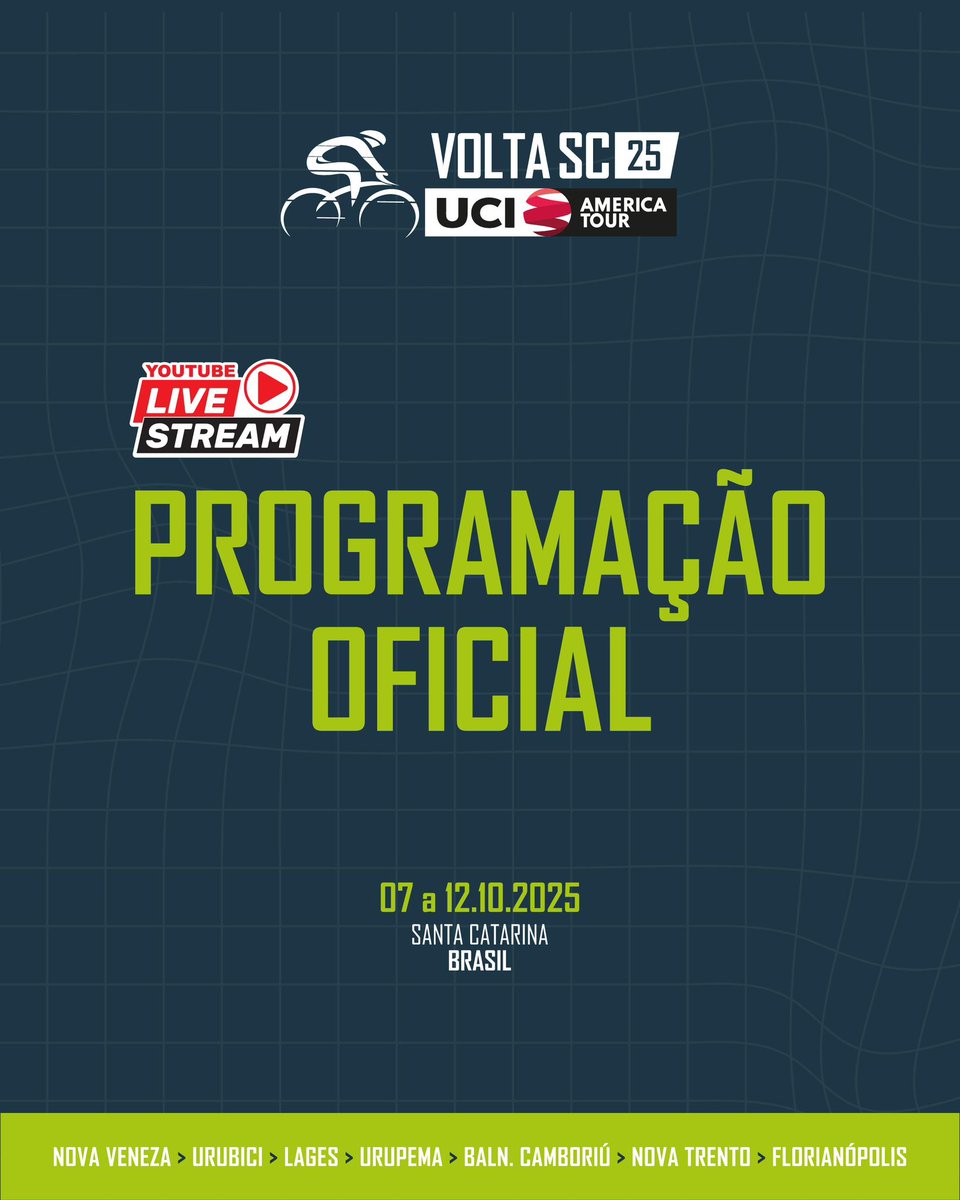 sidywhite_'s tweet photo. 🚴‍♂️ Vem aí a #VoltaSC2025 🇧🇷 @UCI_cycling 

🗓️ De 07 a 12/10

🖥️ AO VIVO https://t.co/1RSmtHSDWm

🎤 com @sidywhite_  @ltbittar @analidiaborba @Pelote_ @renandocouto #LucianoPagliarini 

#VoltaSC2025 #ciclismo #UCIAmericaTour #Ciclismo #NSCTV https://t.co/P5JwrVlCWt