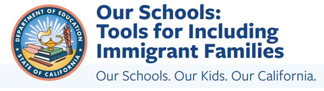 CaProfLearning's tweet image. The @CADeptEd has published Our Schools: Resources for Including Immigrant Families.
This toolkit has family-facing materials and guidance for schools to provide every child with access to a safe learning environment, regardless of immigration status. cde.ca.gov/ls/pf/if/immig…