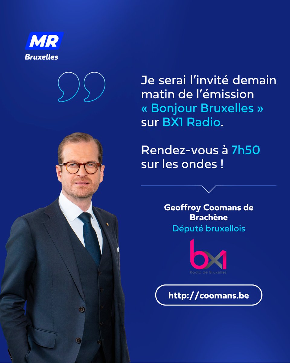 📻 Suivez-moi en direct dès 7h50 sur BX1 Radio !
bx1.be/radio/