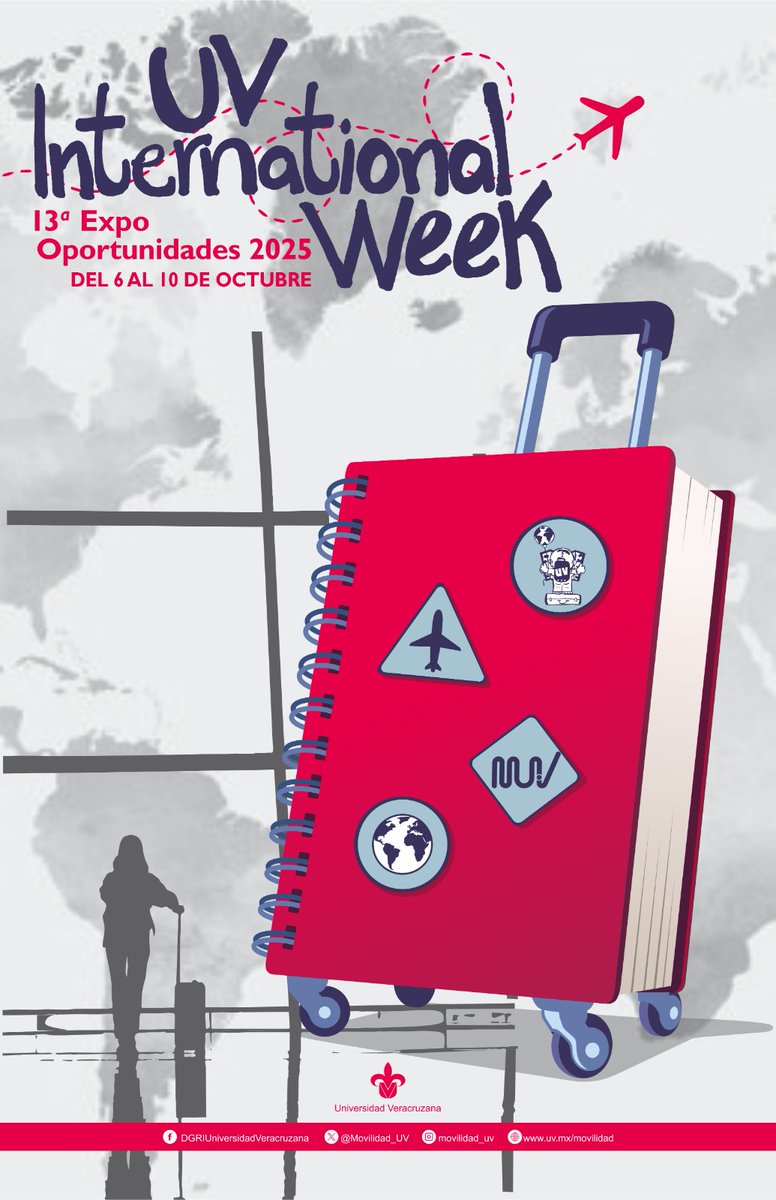 No dejes de asistir a la 13° Expo Oportunidades, y a sus sesiones informativas, que se llevarán a cabo en el marco de la UV International Week 2025, los días 7 y 8 de octubre, en la USBI Xalapa. uv.mx/internacional/…