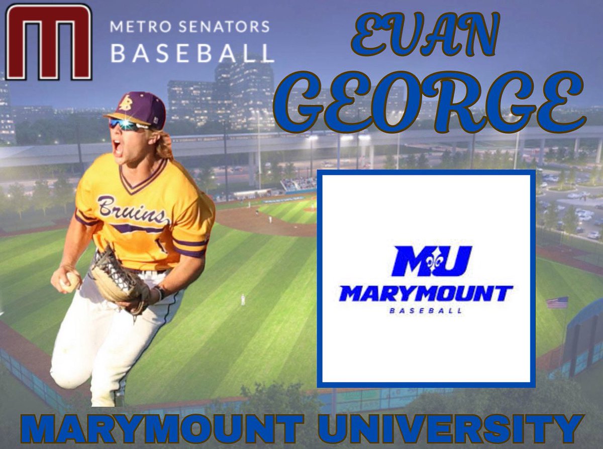 Congratulations to Evan George for his commitment to <a href="/MarymountBASE/">Marymount Baseball</a> !! We are so proud of you and can’t wait to watch you compete at the next level!! Keep working hard!!!

<a href="/BraddockBall/">Lake Braddock Baseball</a>