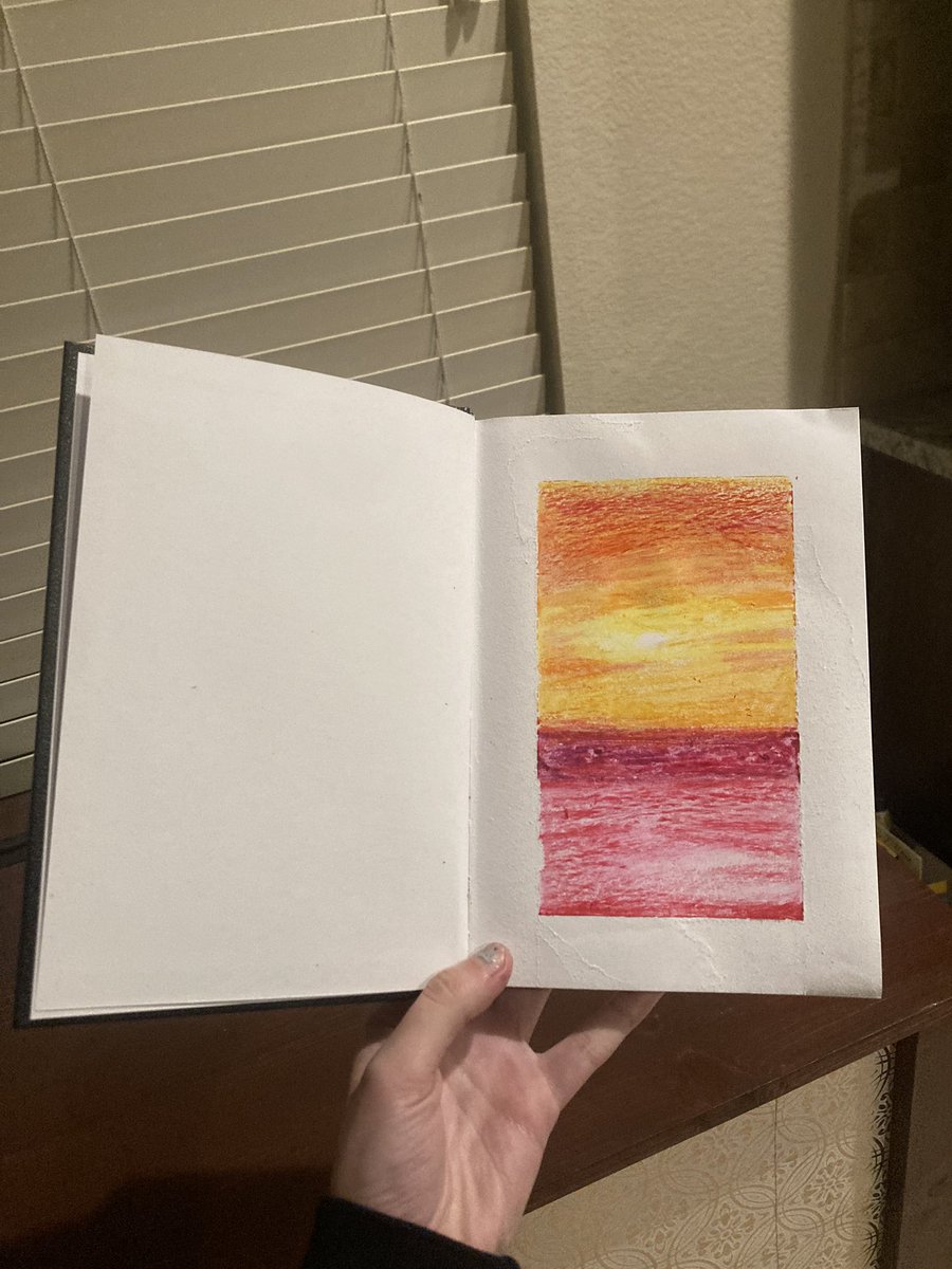 crayon lesbian sunset i did earlier