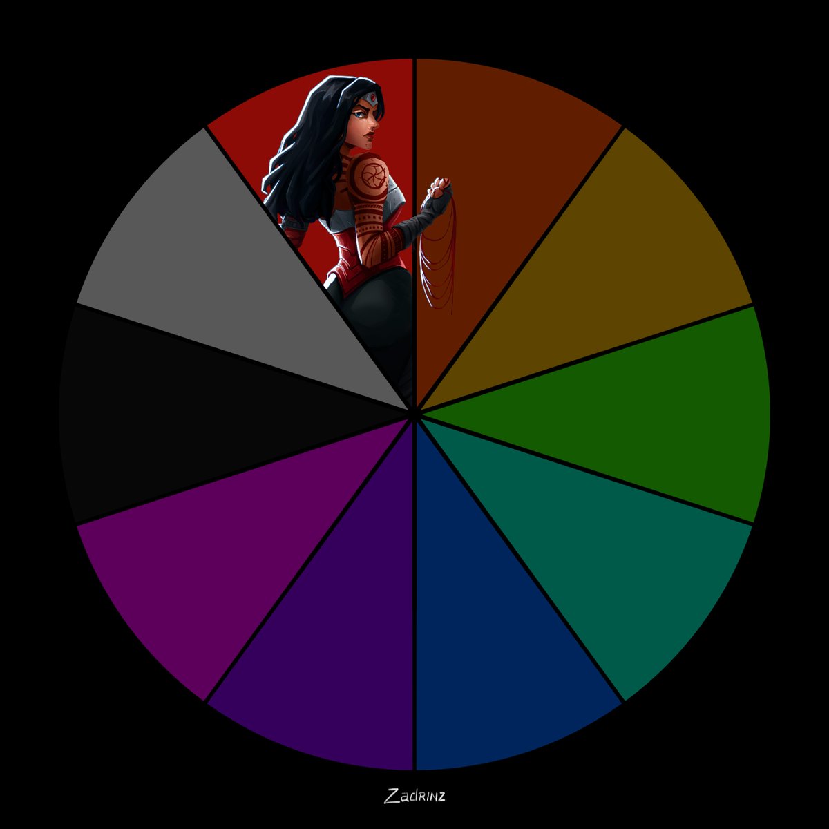 RED - Absolute Wonder Woman 

Agradezco sus sugerencias para el Naranja 🍊

#ColorWheelChallenge #absolutewonderwoman