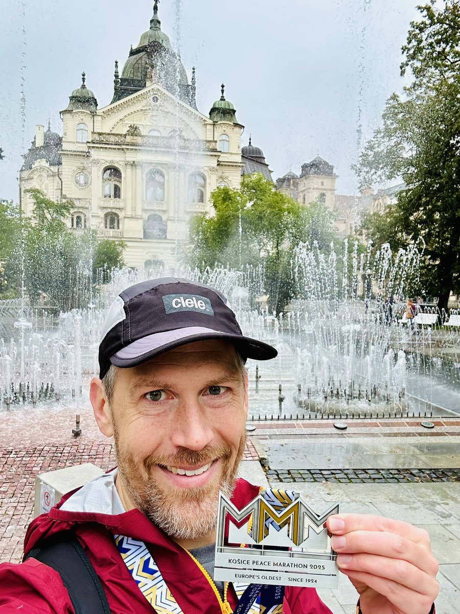 NaylorMR's tweet photo. Proud to have run my 24th marathon this weekend in @VisitKosice! The Košice Peace Marathon, the oldest marathon in Europe, definitely lived up to its reputation. A great loop course, energetic fans, and a beautiful city! https://t.co/3uawSGlbkP