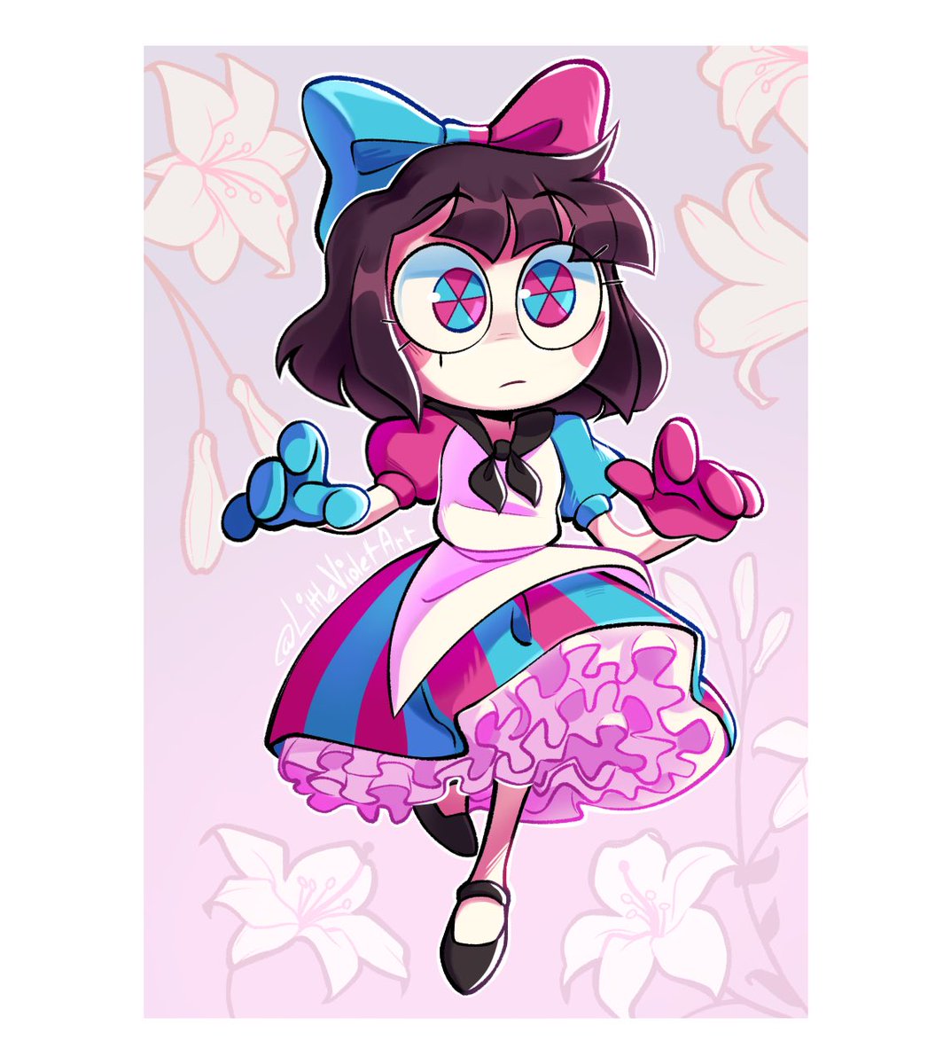 ugh I’m so obsessed with this AU and this Pomni design SHE LOOKS SO CUTE  
#tadc #TADCWonderland