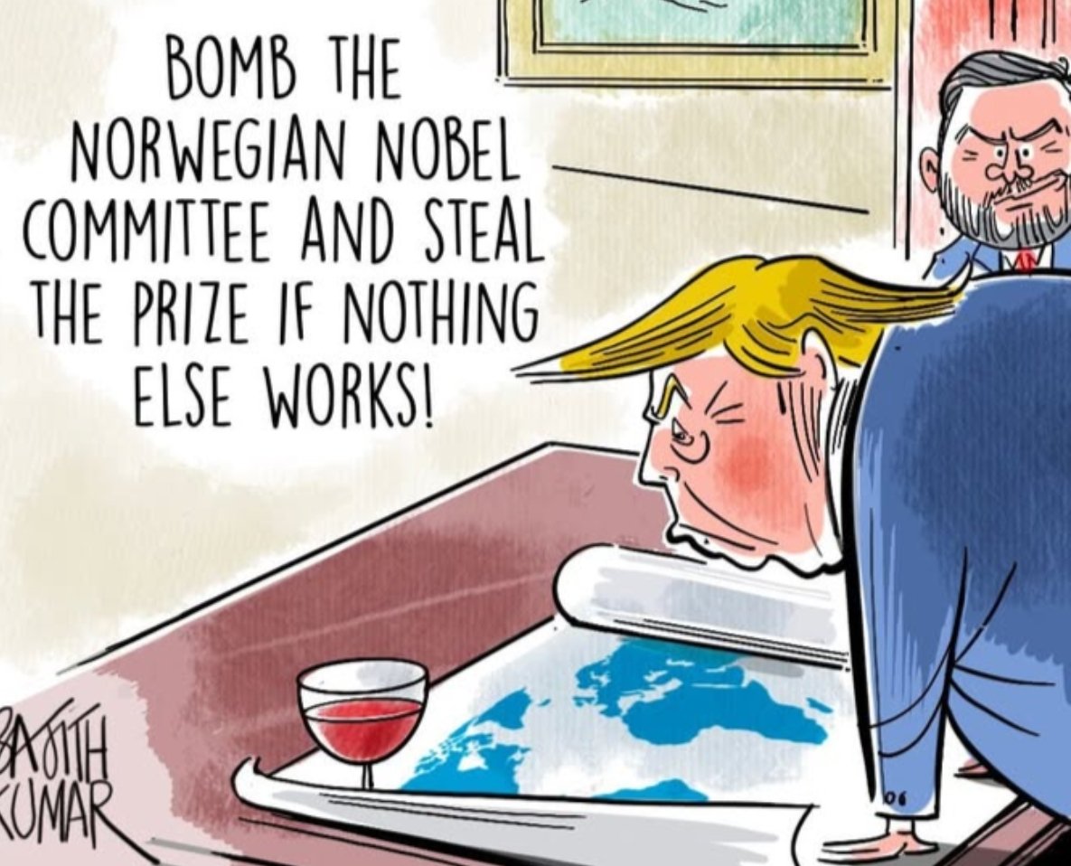 #NobelPrize must be granted to #Trump for the safe of Norway ...