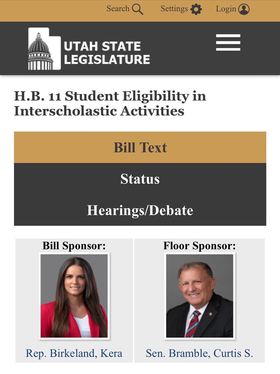 Mike Schultz (@mschultz_12) on Twitter photo Big news for Utah!! HB 11 "Student Eligibility in Interscholastic Activities," which we passed in 2022, is now fully in effect as the law in Utah. Biological males will no longer be able to compete in girls' sports, the Athletic Eligibility Commission will be dissolved, and Big news for Utah!! HB 11 "Student Eligibility in Interscholastic Activities," which we passed in 2022, is now fully in effect as the law in Utah. Biological males will no longer be able to compete in girls' sports, the Athletic Eligibility Commission will be dissolved, and