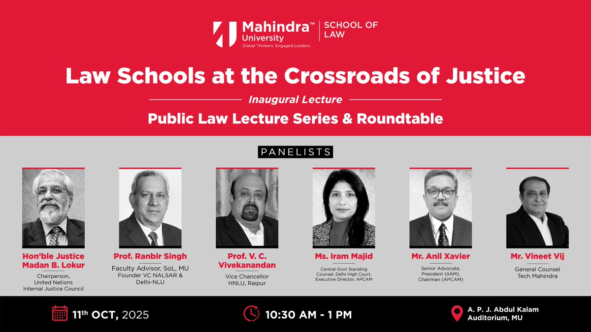Mahindra University- School of Law tweet media