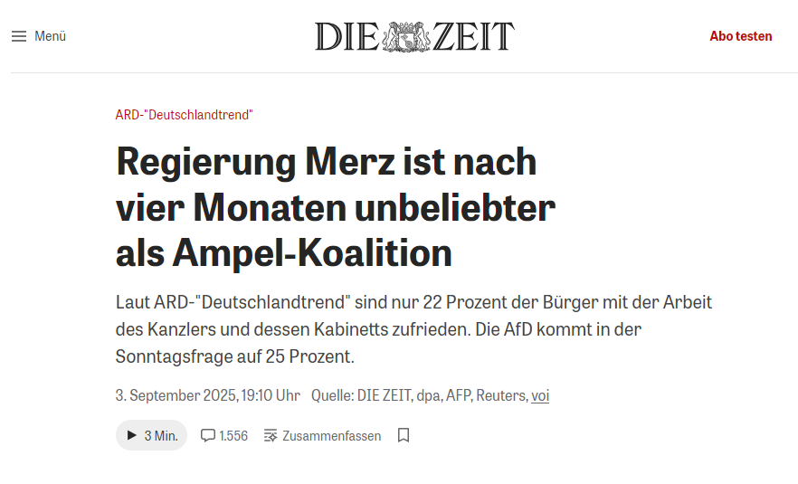 Woran es wohl liegen wird ?