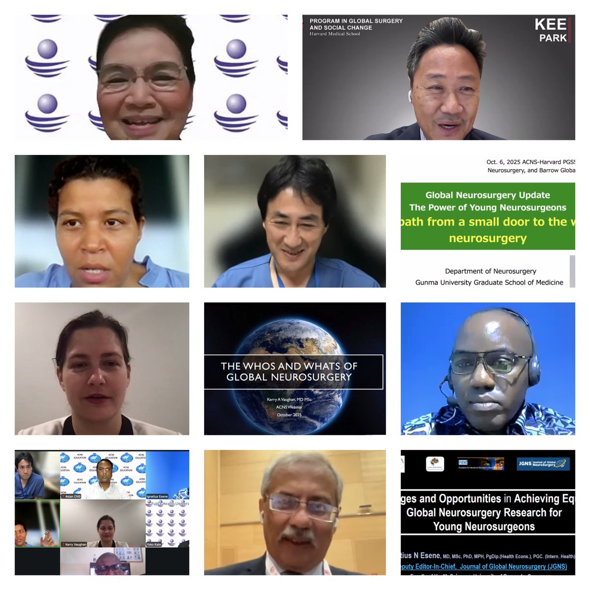 📷 Global Neurosurgery Webinar | A remarkable gathering of neurosurgeons from across the world, uniting under the banner of global collaboration and shared learning, was organized by the <a href="/AsianCNS/">ACNS (Asian Congress of Neurological Surgeons)</a>   in partnership with Harvard Medical School and Barrow Neurological Institute