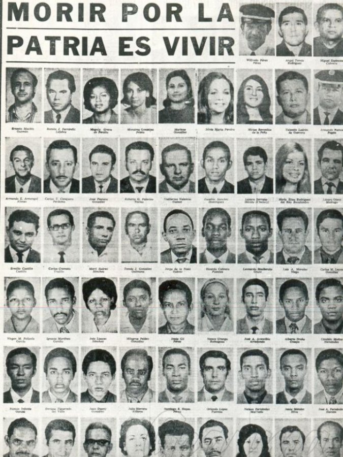 Ese vil acto de terrorismo, patrocinado por la Agencia Central de Inteligencia (CIA), demostró que el gobierno de los Estados Unidos y la mafia anticubana estaban dispuestos a todo para dañar la Revolución. #NoAlTerrorismo #CubaViveEnSuHistoria #Cubiza
<a href="/DelgadoIsnel/">Isnel Delgado Montiel</a> <a href="/CubaCubacons/">Grupo Empresarial Construcción y Montaje</a>