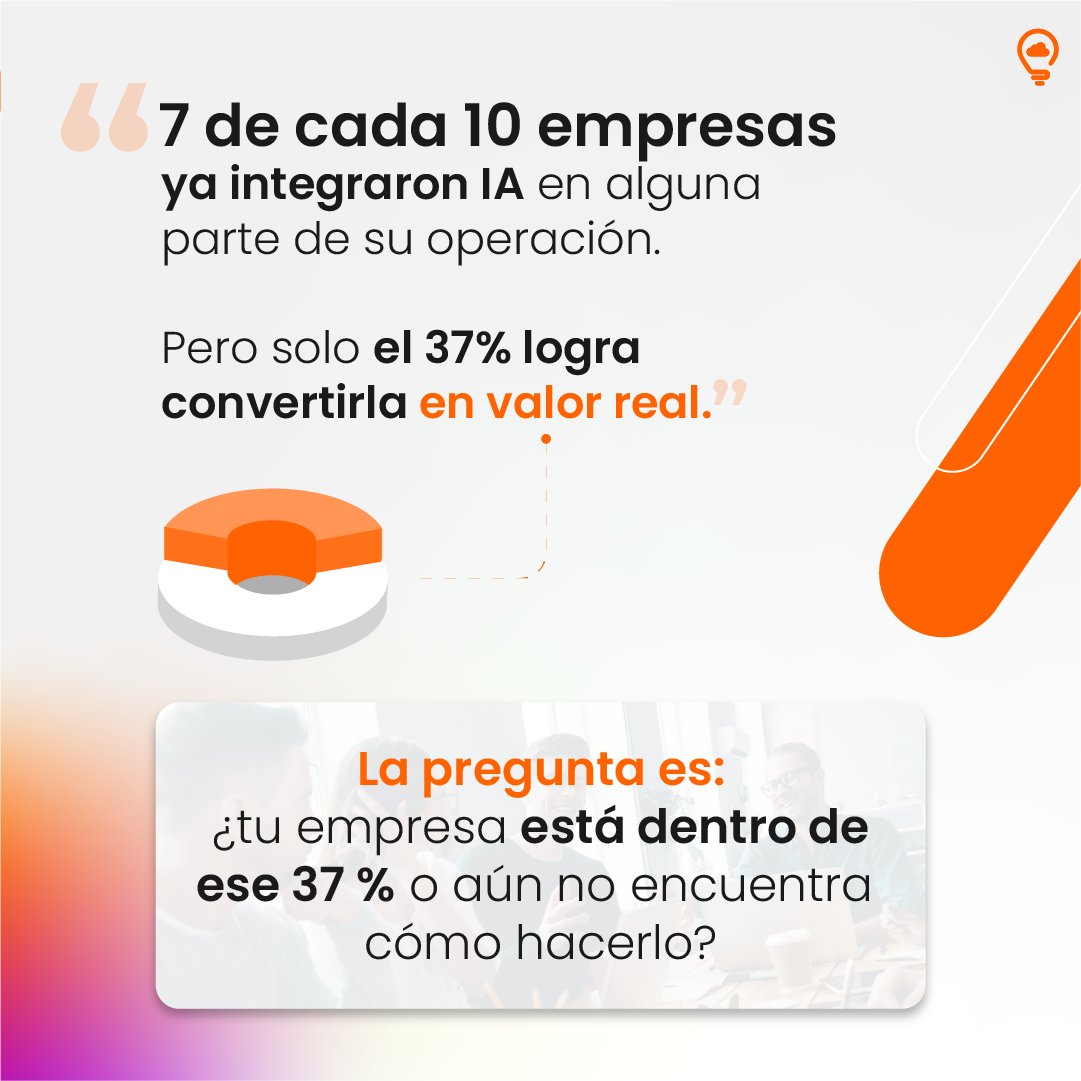 ccsolutions_lat's tweet image. La mayoría de las empresas ya experimentan con IA, pero pocas logran que se traduzca en resultados reales. 🚨
¿Cómo saber si tu empresa está aprovechando bien la IA?
Hazte estas preguntas:
✔️ ¿Tienes claridad sobre qué problemas de negocio resuelve?
✔️ ¿Tus datos están…