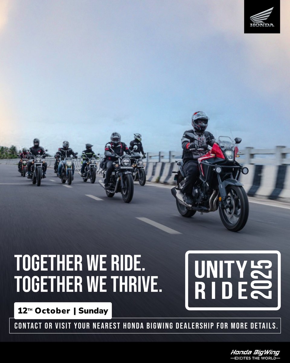 Unity Riderz This Sunday, on 12th October, we’re not just hosting a ride, we’re ...