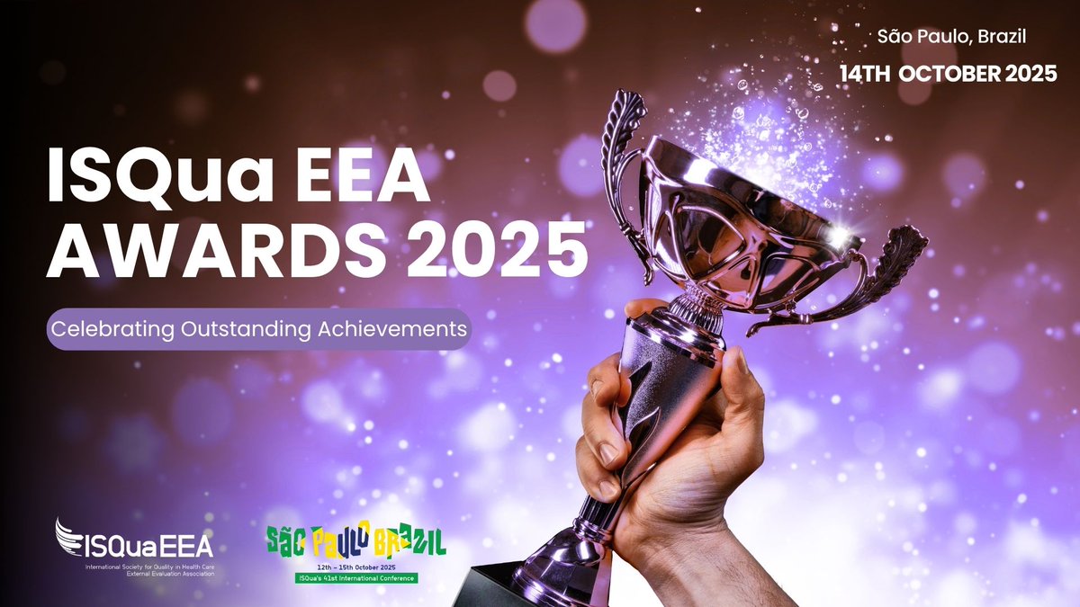 One week until we celebrate all our clients’ achievements this year at the ISQua 2025! We hope to see you all at the annual ISQua EEA Awards which is taking place on Tuesday 14th October. We look forward to seeing you there!  🤝🏆

Find out more - bit.ly/4eFhiwD