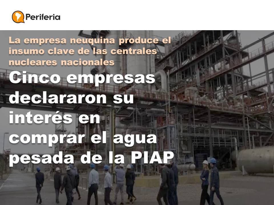 periferiacts's tweet image. La planta que abastece a las centrales nucleares nacionales #PIAP funciona con dotación mínima. Neuquén, en medio de la tensión con Nación, lanzó una convocatoria para atraer potenciales compradores de agua pesada, el refrigerante usado en #Atucha I y II
periferia.com.ar/politica-cient…