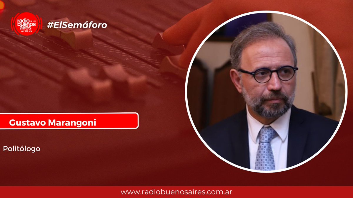 Radio Buenos Aires (@rba1350am) on Twitter photo 🔴La renuncia de Espert fue un "terremoto político"
👤Gustavo Marangoni - <a href="/gmmarangoni/">Gustavo Marangoni</a> - Politólogo
#ElSemáforo #AM1350 🔴La renuncia de Espert fue un "terremoto político"
👤Gustavo Marangoni - <a href="/gmmarangoni/">Gustavo Marangoni</a> - Politólogo
#ElSemáforo #AM1350
