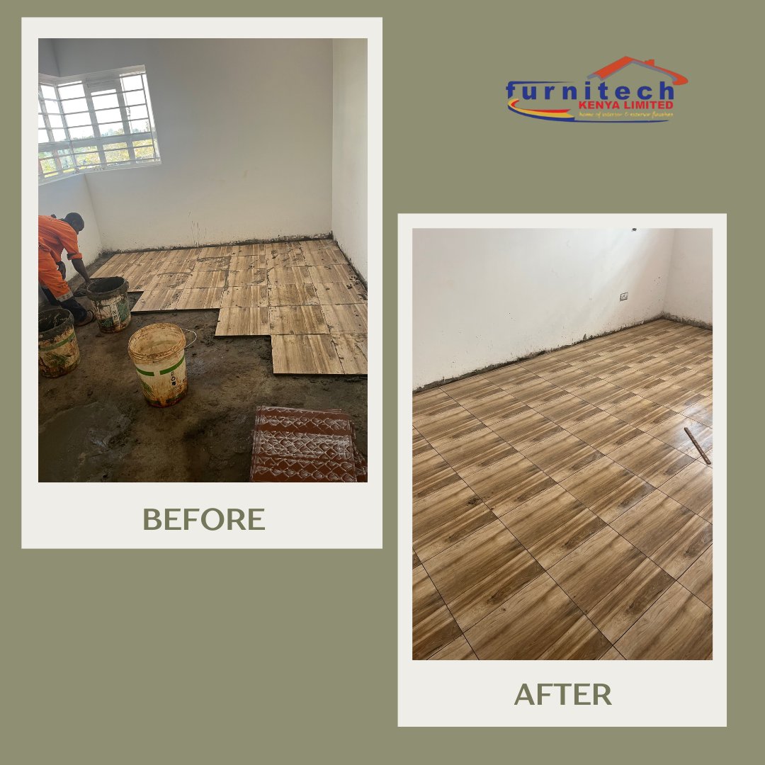 furnitechkenyaL's tweet image. 🏗️ Before vs After -Tiling transformation.
From bare to beautiful✨
Clean lines, perfect finish, and a whole new vibe.

📞 Call 0721 661 079 to upgrade your space.
🔁 Follow us for more transformations!

#TilingWork #BeforeAndAfter #HomeImprovement #ConstructionKenya #Interiors