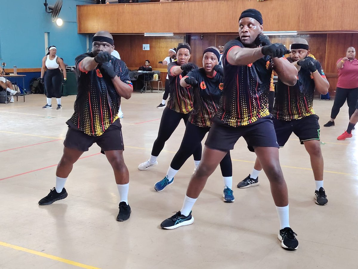 SANDF_ZA's tweet photo. Chief of the SA National Defence Force Prestige Week 2025 || Group Exercise Aerobics is held at Hoërskool Voortrekkerhoogte from 06 to 10 October 2025, with all Arms of Services participating.
#SANDF
#SANDFPrestigeWeek2025
#SANDF_GEA https://t.co/bKNWxYt4fO
