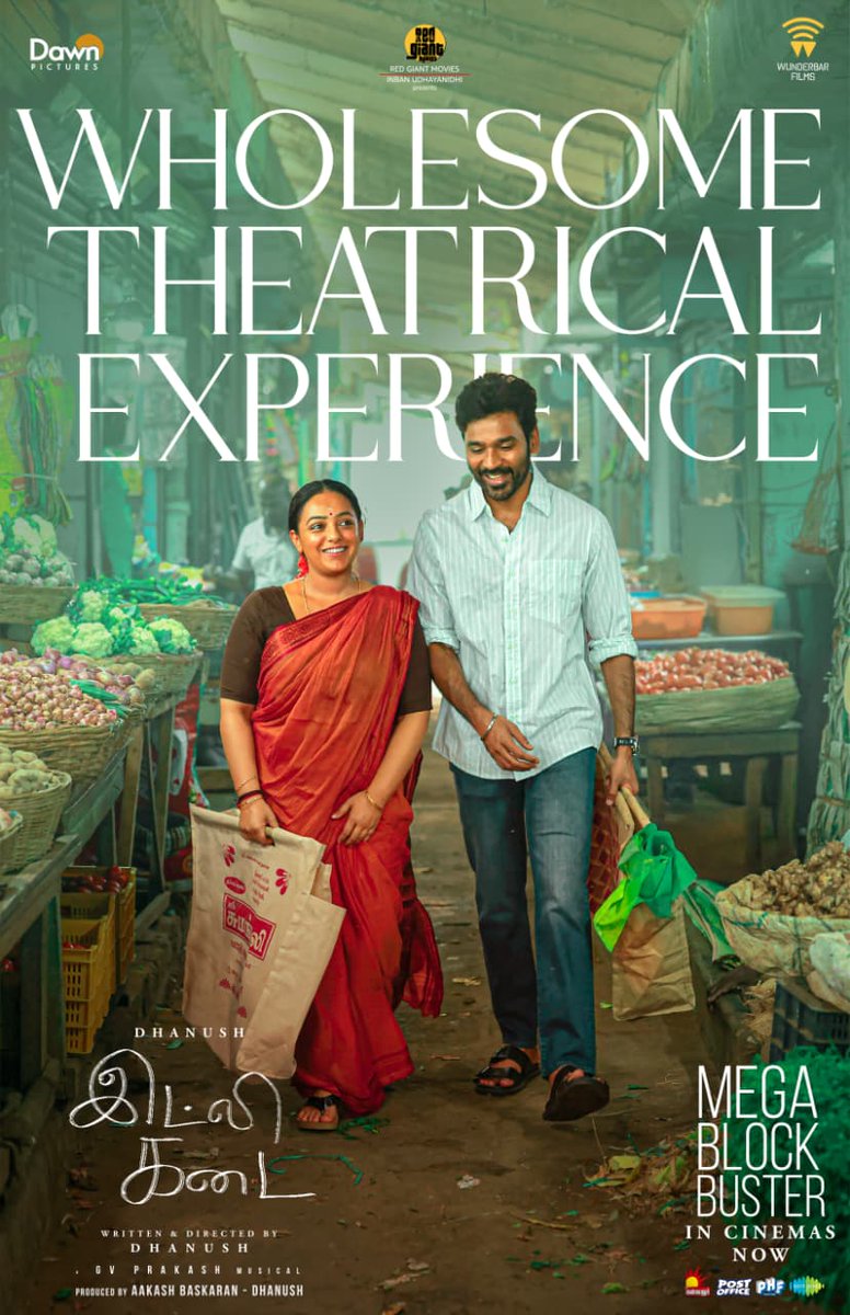 venujitheboss's tweet image. Don’t miss this wholesome journey on the big screens ❤️🍿

#IdliKadai - The feel good entertainer of the season ♨️🤩

@dhanushkraja @arunvijayno1 @RedGiantMovies_  @dawnpicturesoff @gvprakash @menennithya @aakashbaskaran @thesreyas @wunderbarfilms @saregamasouth @dancersatz…