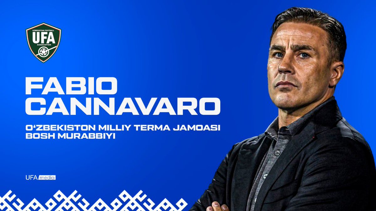 Tuttocalcionew2's tweet image. ✅ UFFICIALE ✅ 
Fabio #Cannavaro è il nuovo CT dell&apos;#Uzbekistan
Guiderà la nazionale al prossimo Mondiale ✍️

#Calciomercato
#Transfers