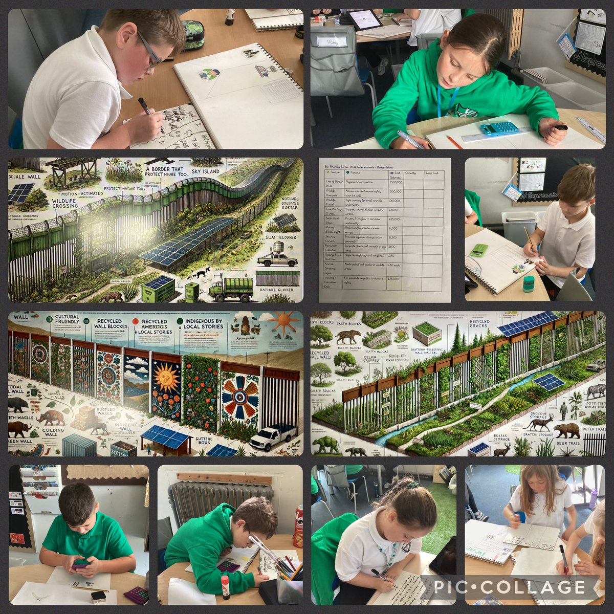 glanhowyprimary's tweet photo. #YrWyddfa are deep in budget talks! After exploring the human & environmental impact of the 🇲🇽🇺🇸 border wall, pupils are now redesigning a 2km eco-friendly section They’re budgeting with a £3M cap, balancing needs of people, wildlife & planet! #M_Num #Hu_Man #EthicalInformed https://t.co/kcC6jRqOcw