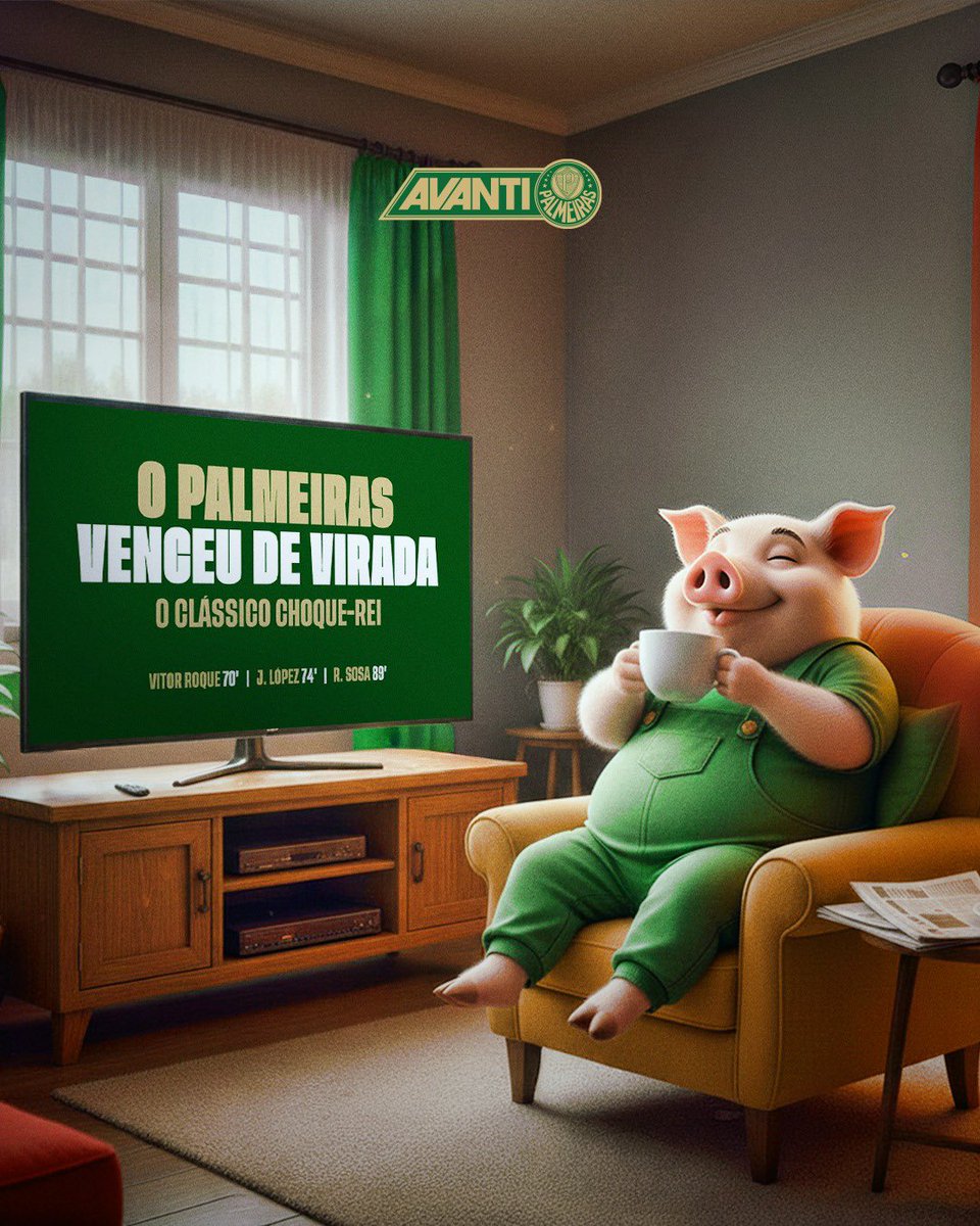 avantipalmeiras's tweet image. BOM DIA, FAMÍLIA PALMEIRAS! 

Hoje o primeiro cafézinho do dia tem um gosto saboroso de +3 pontos na tabela! 🚀

Bora que o próximo desafio é em casa! 🏟️

#OPoderDoAvanti