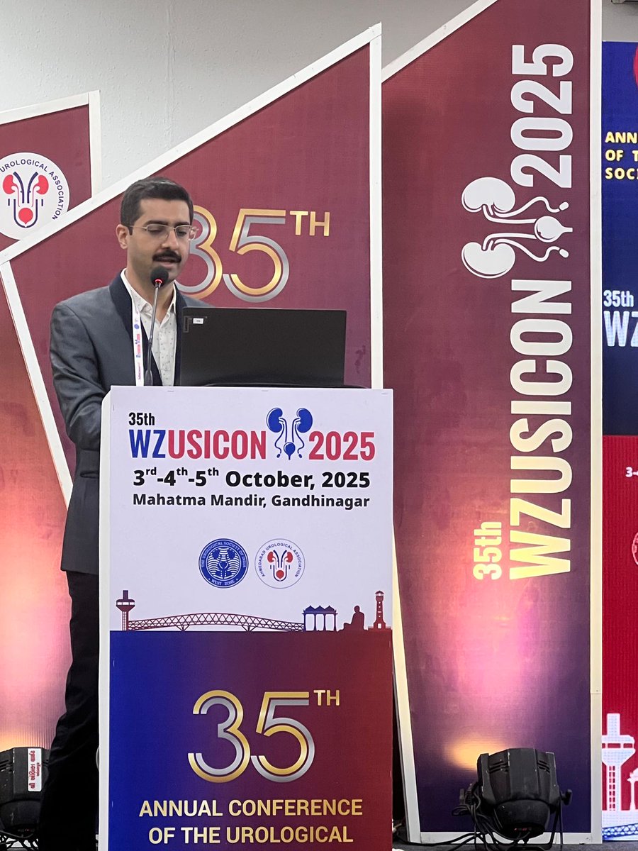 It was my honour 🎖 &amp; privilege to present a talk on "Conundrums of Varicocele in Adolescents" in Andrology session Tiltled "Small Things, Big Impact: The microworlds of male sexual health" under the leadership &amp; guidance of respected Dr. Deepak Gupte sir, the Doyen of Andrology!