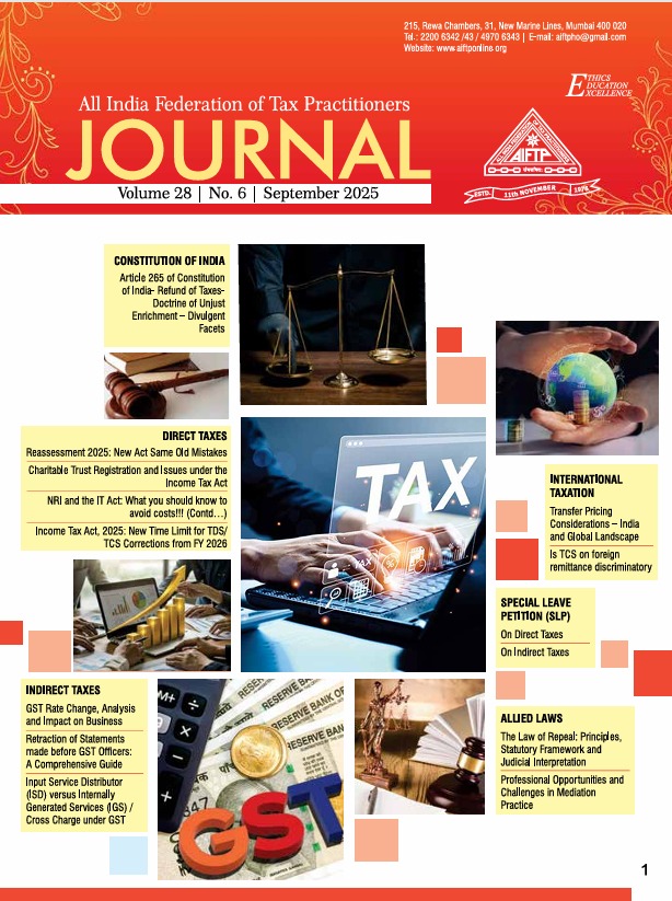 AIFTPINDIA's tweet photo. To subscribe AIFTP Journal on Direct, Indirect and Allied Laws, kindly click the below link:-

https://t.co/hRtGWgMCOe https://t.co/yyjycxQkGp