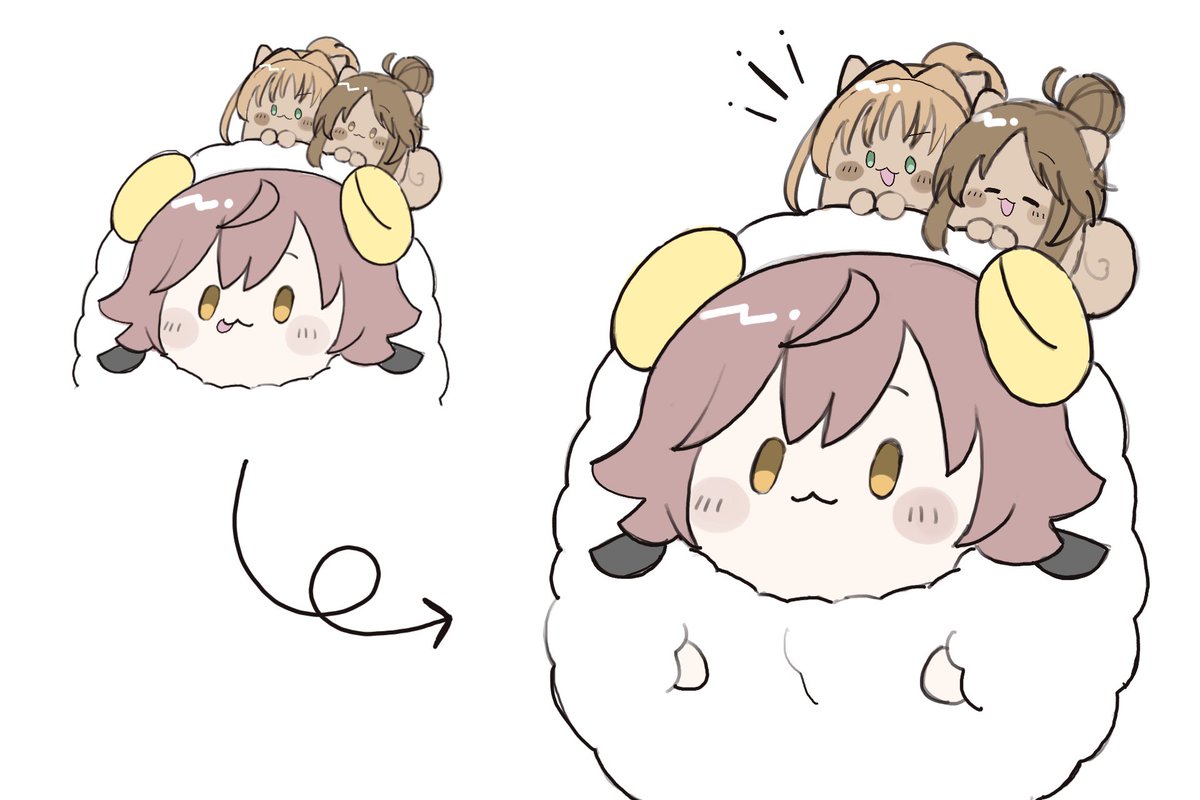 ひつじ未央が舌をしまったので、秋です🍂