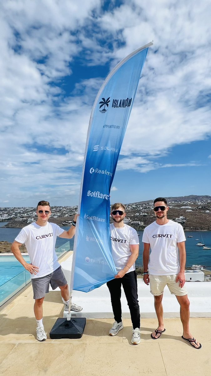 Last day on Mykonos 🏝️ Huge thanks to <a href="/islanddao/">IslandDAO 🏝️</a> for bringing together some of the greatest minds on Solana. Right people. Right ideas. Right energy.
