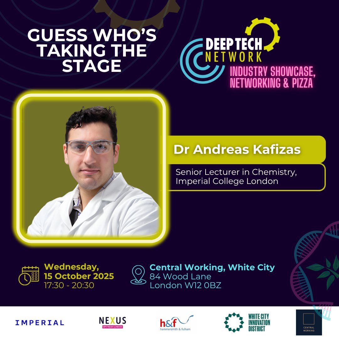 HelloUpstream's tweet image. Meet Dr Andreas Kafizas 👇
🔬 He leads the Solar Coatings Research Group, developing light-activated materials that harness sunlight to drive useful chemical reactions.
👉 Secure your spot: lnkd.in/dx-Jb4Nz
#DeepTechNetwork #NEXUSWestLondon #AdvancedMaterials