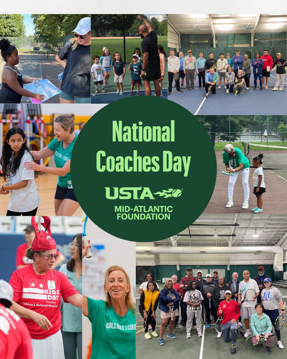 Happy National Coaches Day! 🎾💙 Today we celebrate the incredible coaches who inspire, guide, and support players on and off the court. Thank you for your dedication and passion. You make a lasting impact every day!

#nationalcoachesday #ustamidatlantic #girlsrulethecourt