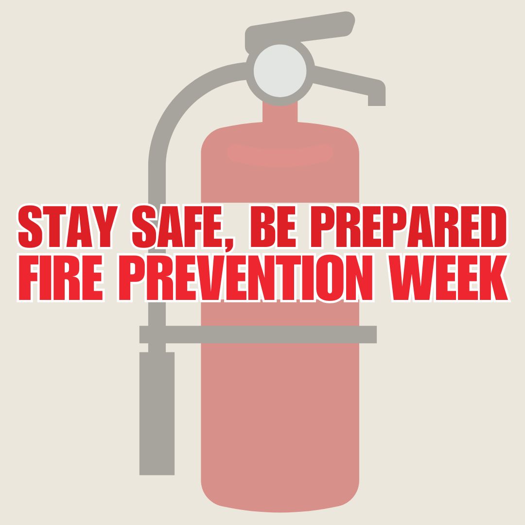🧯 Fire Prevention Week | Oct 5–11, 2025 🔥
We’re proud to support fire safety in homes, workplaces &amp; communities.
✅ Test smoke alarms
✅ Make a fire escape plan
✅ Practice drills
✅ Keep flammables away from heat

#FirePreventionWeek #HomeSafety