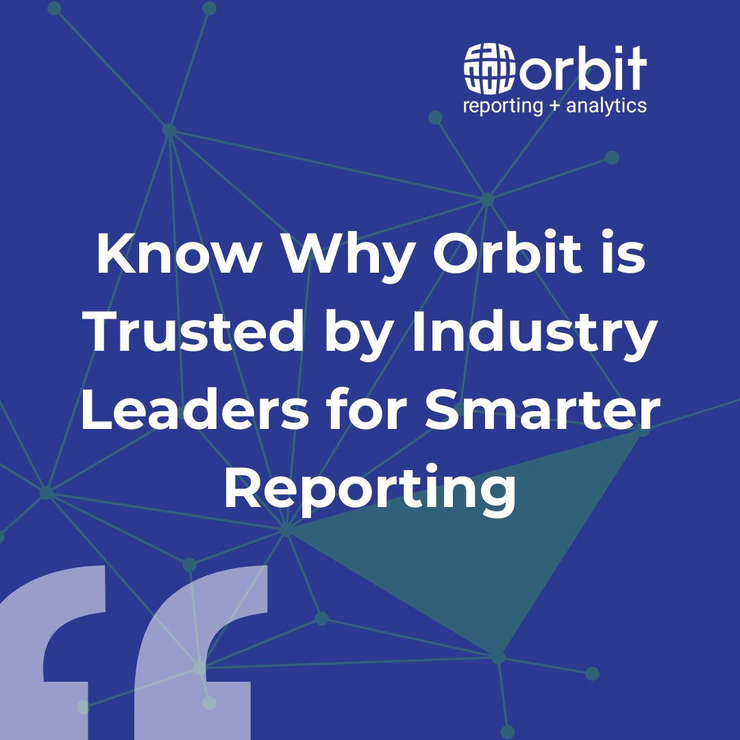 OrbitAnalytics's tweet image. Experience fast, self-service reporting with #OrbitAnalytics-trusted by Honeywell, Iron Bow, and Kolos Cement to drive efficiency and empower teams. Discover real results: faster development, seamless high-volume reporting, and financial independence: hubs.la/Q03Mg46F0